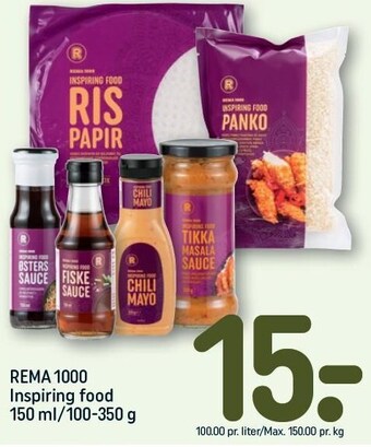 REMA 1000 Rema 1000 inspiring food tilbud