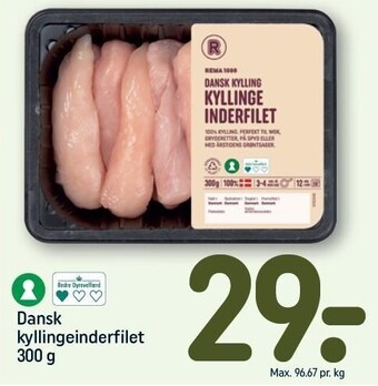 REMA 1000 Dansk kyllingeinderfilet tilbud
