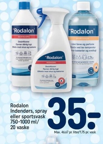 Rodalon indendørs, spray eller sportsvask