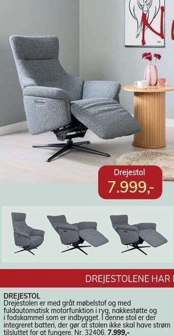 Daells Bolighus Drejestol tilbud