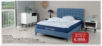 Daells Bolighus Komplet seng inkl. sengeramme tilbud