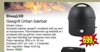 Harald Nyborg Gasgrill urban bærbar tilbud