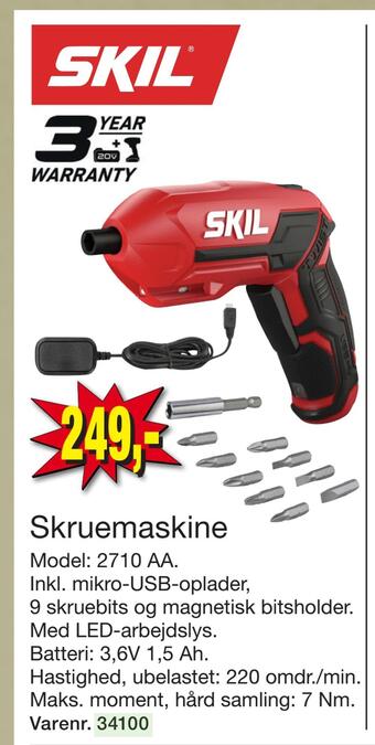 Harald Nyborg Skruemaskine tilbud