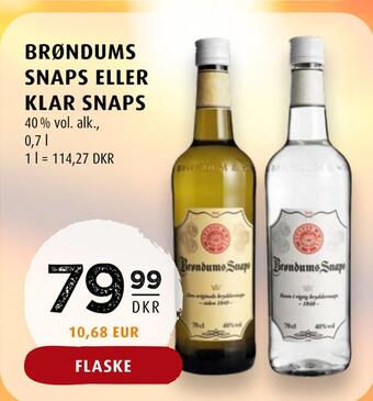 Scandinavian Park Brøndums snaps eller klar snaps tilbud