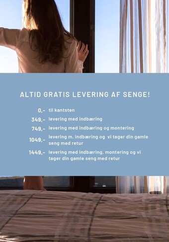Altid gratis levering af senge