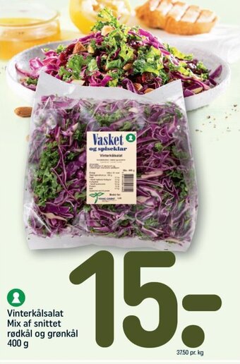 REMA 1000 Vinterkålsalat Mix af snittet rødkål og grønkål 400 g tilbud
