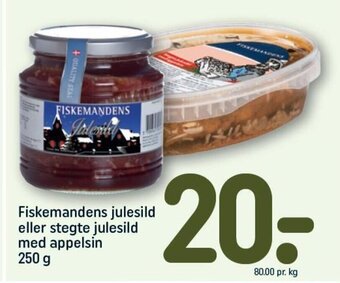REMA 1000 Fiskemandens julesild eller stegte julesild med appelsin 250 g tilbud