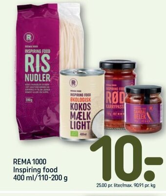 REMA 1000 REMA 1000 Inspiring food 400 ml/110-200 g tilbud