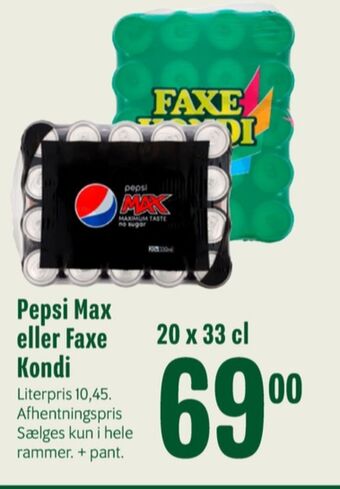 Min Købmand Faxe kondi sportssodavand tilbud