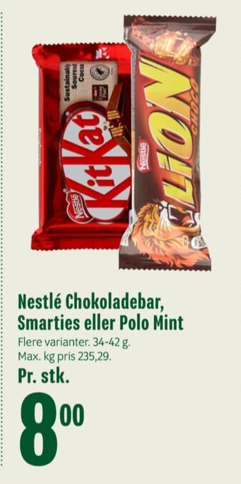 Smarties chokoladepastiller