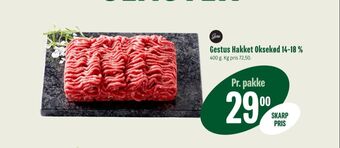 Min Købmand Gestus hakket oksekød 10-14% tilbud