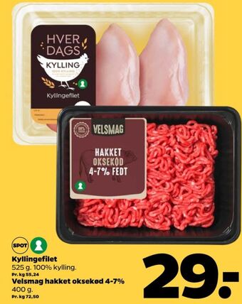 Netto Hverdags kyllingebrystfilet tilbud