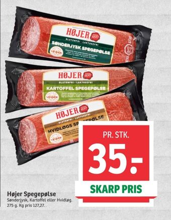 Højer pølser sønderjysk spegepølse