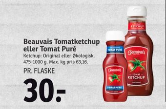SPAR Beauvais ketchup tilbud