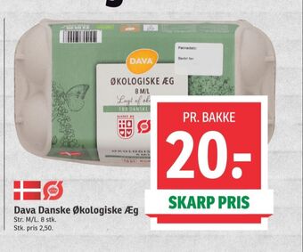 SPAR Dava foods økologiske æg m/l tilbud