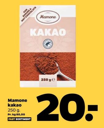 Netto Mamone kakaodrikspulver tilbud