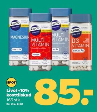 Netto Livol multi vitaminer tilbud