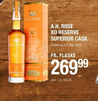 A.H. RIISE XO RESERVE SUPERIOR CASK