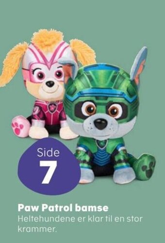 Kvickly Paw Patrol bamse tilbud