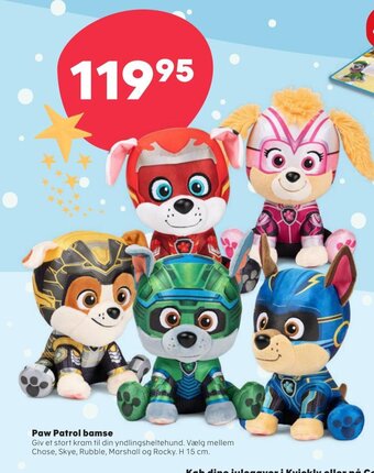 Kvickly Paw Patrol bamse tilbud