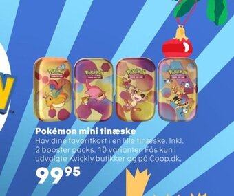 Kvickly Pokémon mini tinæske tilbud