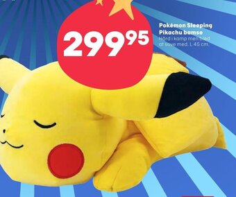 Pokémon Sleeping Pikachu bamse