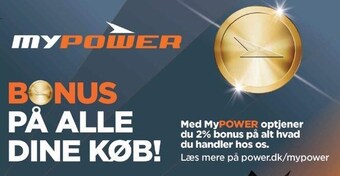 Bonus på alle dine køb!