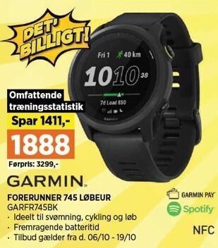 Power Garmin forerunner 745 løbeur tilbud