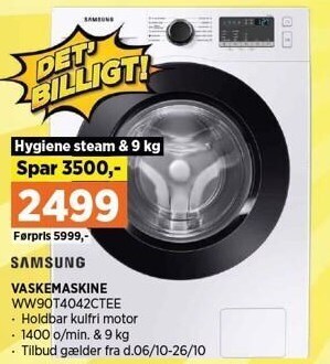 Power Samsung vaskemaskine tilbud