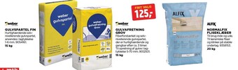 Weber gulvspartel fin, gulvafretning grov el. alfix normalfix fliseklæber
