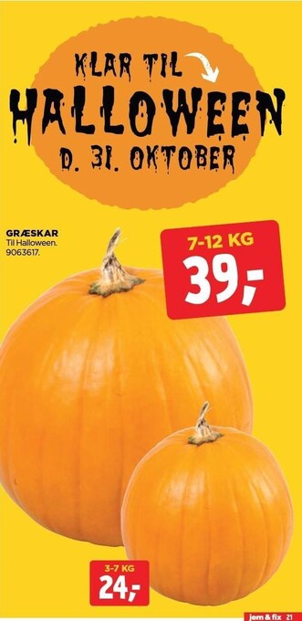 jem & fix Græskar tilbud