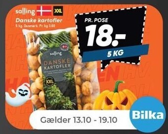 Netto Danske kartofler, 5 kg tilbud