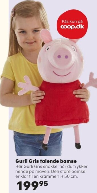 Kvickly Gurli Gris talende bamse tilbud
