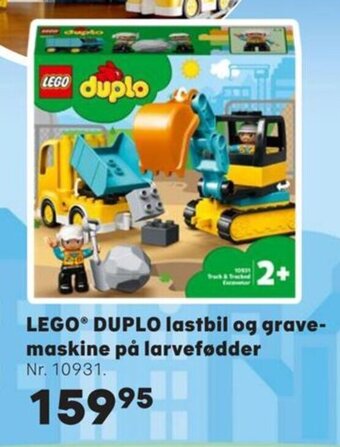LEGO® DUPLO lastbil og grave-maskine på larvefødder Nr. 10931.