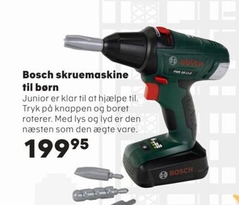 Kvickly Bosch skruemaskine til børn tilbud