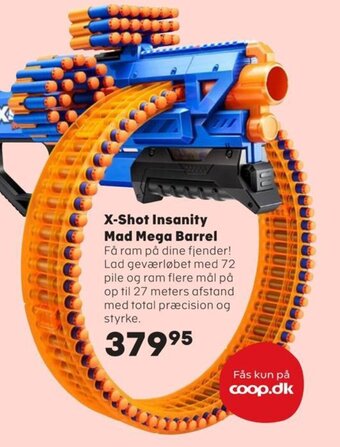 Kvickly X-Shot Insanity Mad Mega Barrel tilbud