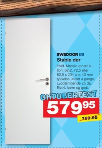 Bauhaus Swedoor dør tilbud