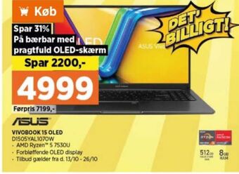 Power Asus bærbar pc tilbud