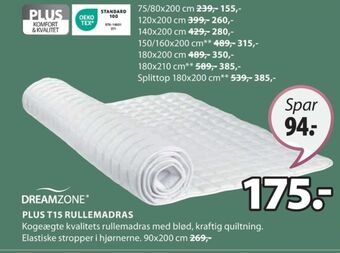 JYSK Dreamzone rullemadras tilbud