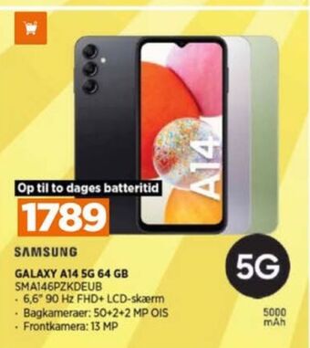 Power Galaxy a14 mobiltelefon tilbud