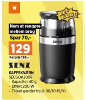 Power Senz kaffekværn tilbud
