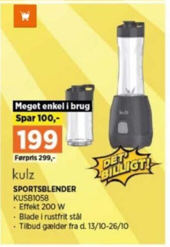 Power Kulz blender tilbud