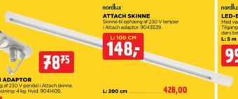 Attach skinne