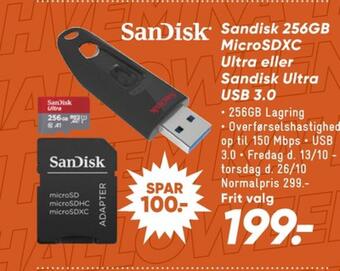 Bilka Sandisk memorycard tilbud