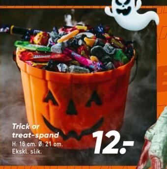 Bilka Ukendt halloween trick-or-treat spand tilbud
