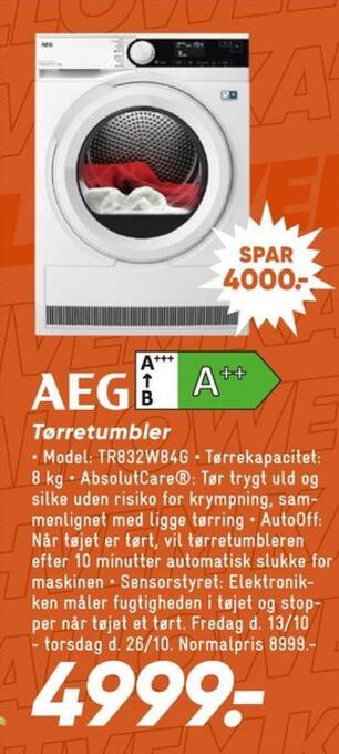 Bilka Aeg tørretumbler tilbud