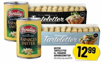 GESTUS TARTELETTER EL. PARADISO ASPARGESSNITTER