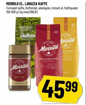 Løvbjerg MERRILD EL. LAVAZZA KAFFE tilbud