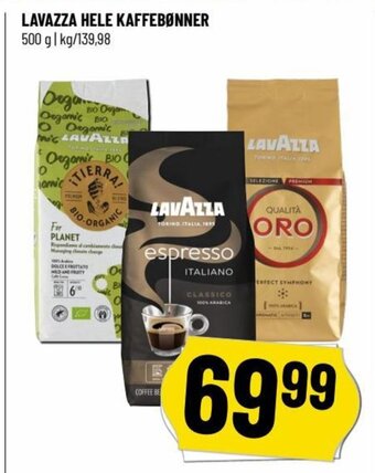 Løvbjerg LAVAZZA HELE KAFFEBØNNER tilbud