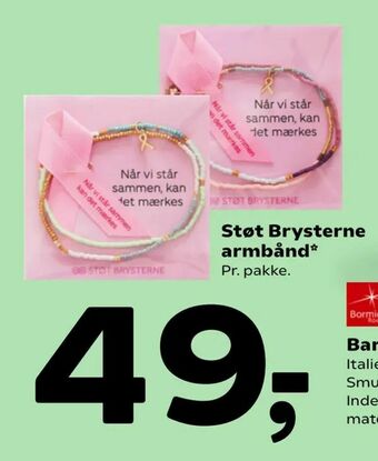 Coop 365 Støt Brysterne armbånd tilbud